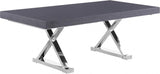 Meridian Furniture - Excel Extendable 2 Leaf Dining Table In Grey Oak Lacquer - 998-T