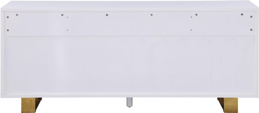 Meridian Furniture - Excel Sideboard-Buffet In White Lacquer - 355