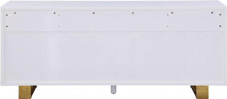 Meridian Furniture - Excel Sideboard-Buffet In White Lacquer - 355