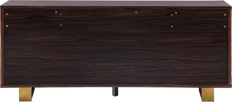 Meridian Furniture - Excel Sideboard-Buffet In Brown Zebra Lacquer - 357