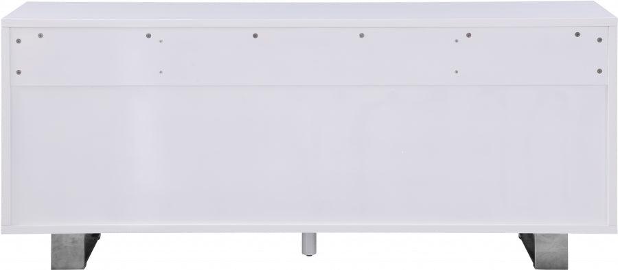 Meridian Furniture - Excel Sideboard-Buffet In White Lacquer - 358