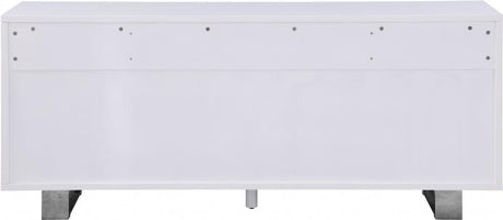 Meridian Furniture - Excel Sideboard-Buffet In White Lacquer - 358