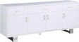 Excel Sideboard-Buffet In White Lacquer - 358 | Meridian