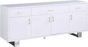 Excel Sideboard-Buffet In White Lacquer - 358 | Meridian