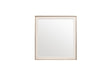 Vig Furniture Nova Domus Cartier - Modern Beige Shagreen Brushed Brass Mirror