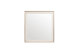 Vig Furniture Nova Domus Cartier - Modern Beige Shagreen Brushed Brass Mirror