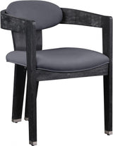 Meridian Furniture - Vantage Velvet Dining Chair Set Of 2 In Grey - 852Grey-C