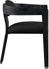 Meridian Furniture - Vantage Velvet Dining Chair Set Of 2 In Black - 852Black-C