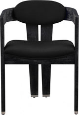 Meridian Furniture - Vantage Velvet Dining Chair Set Of 2 In Black - 852Black-C