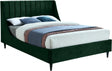 Eva Velvet Queen Bed In Green - Evagreen-Q | Meridian