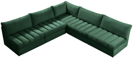 Jacob - Modular Sectional 5 Piece - Green - Home Elegance USA