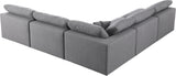 Serene - Cloud 5 Piece Modular Sectional - Grey - Home Elegance USA