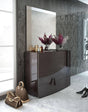 Barcelona 120 Dresser With Mirror Set In Glossy Brown - Barcelona-D120+M | ESF