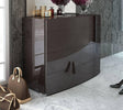 Barcelona 4 Drawers 120 Dresser In Glossy Brown - Barcelona-D120 | ESF