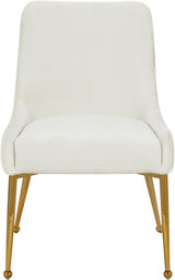 Meridian Furniture - Ace Velvet Dining Chair Set Of 2 In Cream - 855Cream