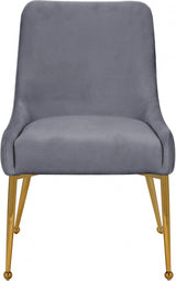 Ace Velvet Dining Chair Set Of 2 In Grey - 855Grey | Meridian | Home Elegance USA