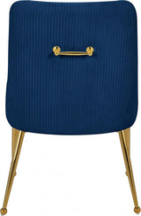 Meridian Furniture - Ace Velvet Dining Chair Set Of 2 In Navy - 855Navy