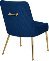 Meridian Furniture - Ace Velvet Dining Chair Set Of 2 In Navy - 855Navy