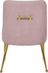 Meridian Furniture - Ace Velvet Dining Chair Set Of 2 In Pink - 855Pink