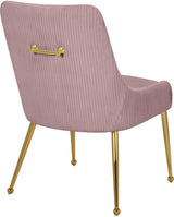 Meridian Furniture - Ace Velvet Dining Chair Set Of 2 In Pink - 855Pink