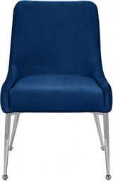 Meridian Furniture - Ace Velvet Dining Chair Set Of 2 In Navy - 856Navy