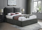 Meridian Furniture - Misha Polyester Fabric King Bed In Black - Mishablack-K