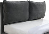 Meridian Furniture - Misha Polyester Fabric Queen Bed In Black - Mishablack-Q