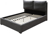 Meridian Furniture - Misha Polyester Fabric Queen Bed In Black - Mishablack-Q