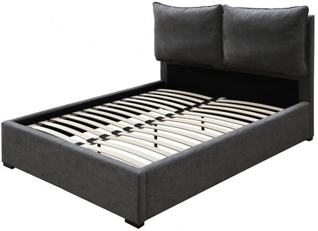 Meridian Furniture - Misha Polyester Fabric King Bed In Black - Mishablack-K