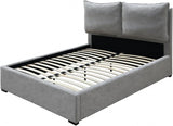 Meridian Furniture - Misha Polyester Fabric King Bed In Grey - Mishagrey-K