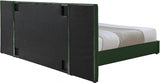 Meridian Furniture - Pablo Velvet King Bed In Green - Pablogreen-K