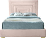 Meridian Furniture - Nora Velvet King Bed In Pink - Norapink-K