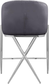 Meridian Furniture - Xavier Counter Stool Set Of 2 In Grey - 866Grey-C