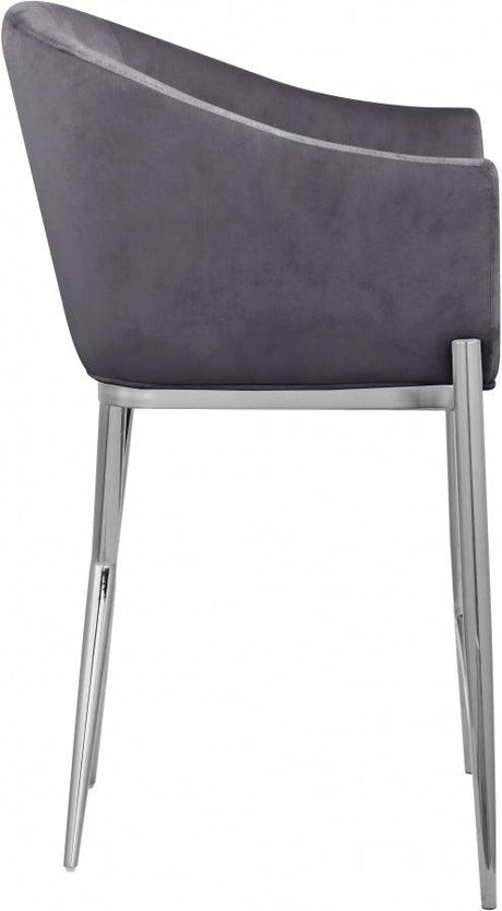 Meridian Furniture - Xavier Counter Stool Set Of 2 In Grey - 866Grey-C