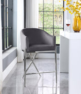 Meridian Furniture - Xavier Counter Stool Set Of 2 In Grey - 866Grey-C