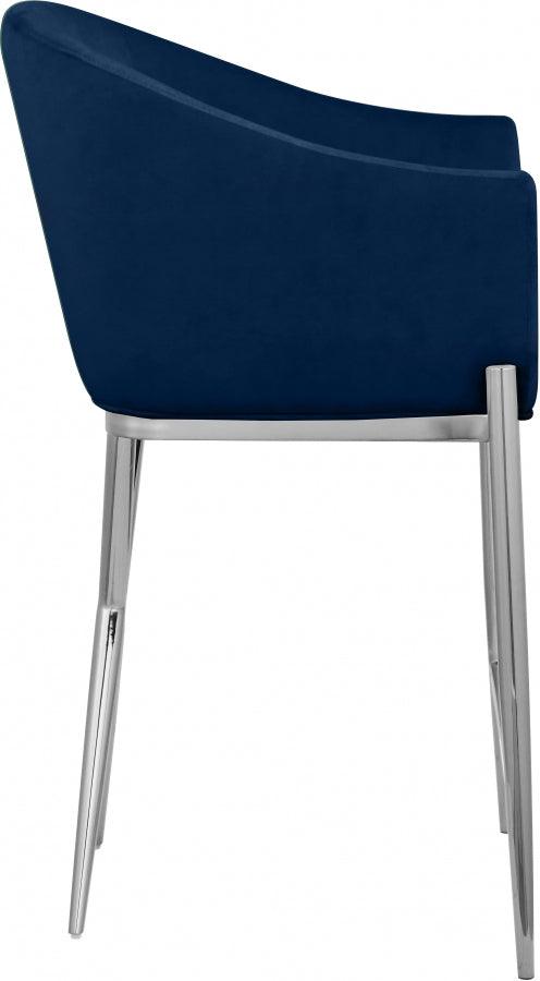 Meridian Furniture - Xavier Counter Stool Set Of 2 In Navy - 866Navy-C