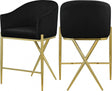 Xavier Counter Stool Set Of 2 In Black - 867Black-C | Meridian