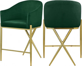 Xavier Counter Stool In Green - 867Green-C | Meridian