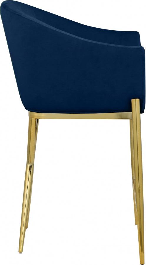 Meridian Furniture - Xavier Counter Stool Set Of 2 In Navy - 867Navy-C