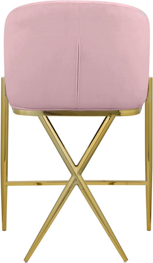 Meridian Furniture - Xavier Counter Stool Set Of 2 In Pink - 867Pink-C