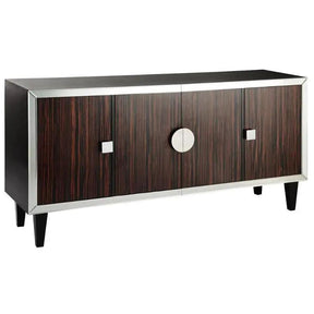Brighton Four-Door Buffet Black & Zebrawood 12438 – Stein World