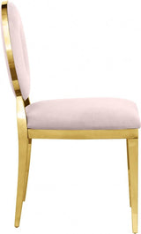 Carousel Velvet Dining Chair Set Of 2 In Pink - 858Pink - C | Meridian | Home Elegance USA