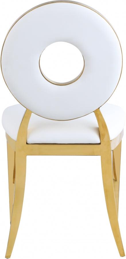 Meridian Furniture - Carousel Faux Leather Dining Chair Set Of 2 In White - 858White-C