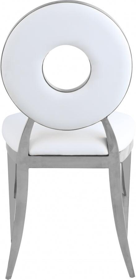 Meridian Furniture - Carousel Faux Leather Dining Chair Set Of 2 In White - 859White-C