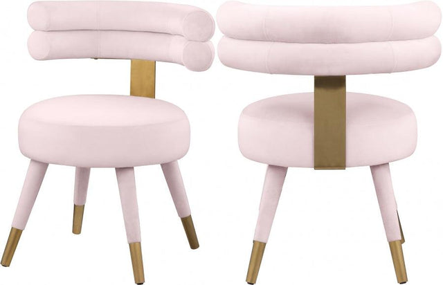 Meridian Furniture - Fitzroy Dining Chair Set Of 2 In Pink - 747Pink-C