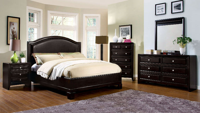 Winsor - 4 Piece Queen Bedroom Set - Espresso - Home Elegance USA