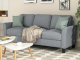 Living Room Furniture Loveseat Sofa and 3-seat  sofa (Gray) Home Elegance USA