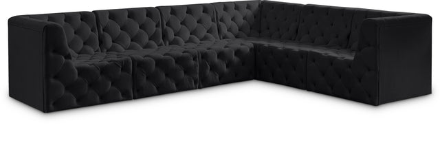 Tuft - Modular Sectional 6 Piece - Black - Fabric - Home Elegance USA