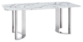 Extravaganza 131 Dining Table In Silver - 131Diningtabless | ESF