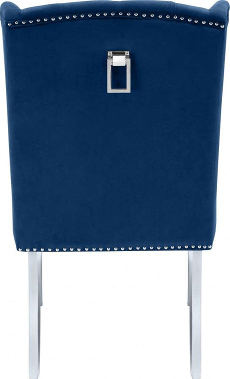 Meridian Furniture - Suri Velvet Dining Chair Set Of 2 In Navy - 809Navy-C